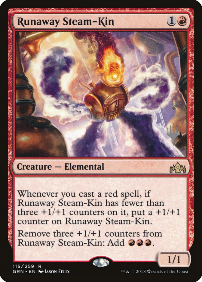 Runaway Steam-Kin (Promo Pack) [Guilds of Ravnica Promos] | L.A. Mood Comics and Games