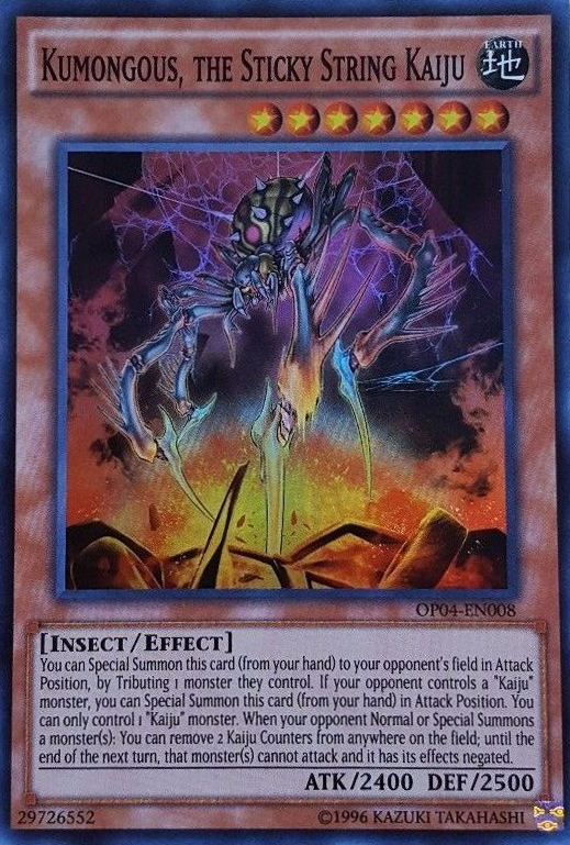 Kumongous, the Sticky String Kaiju [OP04-EN008] Super Rare | L.A. Mood Comics and Games