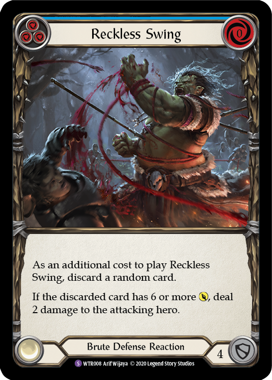 Reckless Swing [U-WTR008] (Welcome to Rathe Unlimited)  Unlimited Rainbow Foil | L.A. Mood Comics and Games