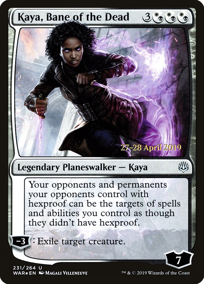 Kaya, Bane of the Dead [War of the Spark Prerelease Promos] | L.A. Mood Comics and Games