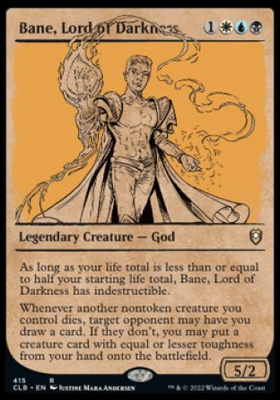 Bane, Lord of Darkness (Showcase) [Commander Legends: Battle for Baldur's Gate] | L.A. Mood Comics and Games