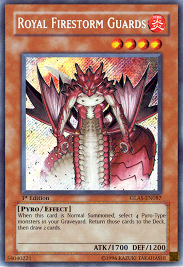 Royal Firestorm Guards [GLAS-EN087] Secret Rare | L.A. Mood Comics and Games