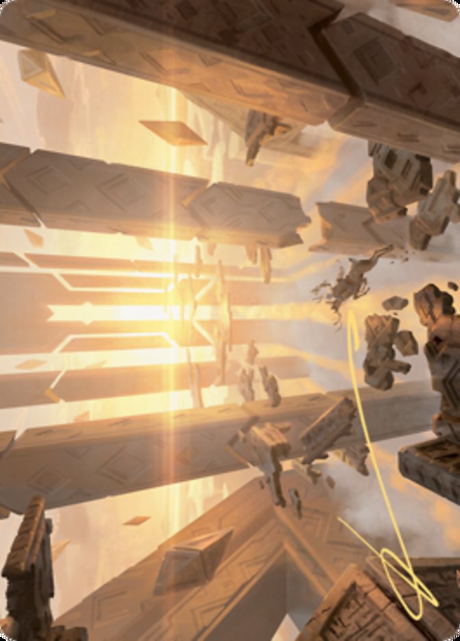 Skyclave Basilica Art Card (Gold-Stamped Signature) [Zendikar Rising Art Series] | L.A. Mood Comics and Games
