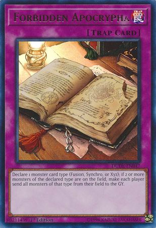 Forbidden Apocrypha [DUDE-EN047] Ultra Rare | L.A. Mood Comics and Games