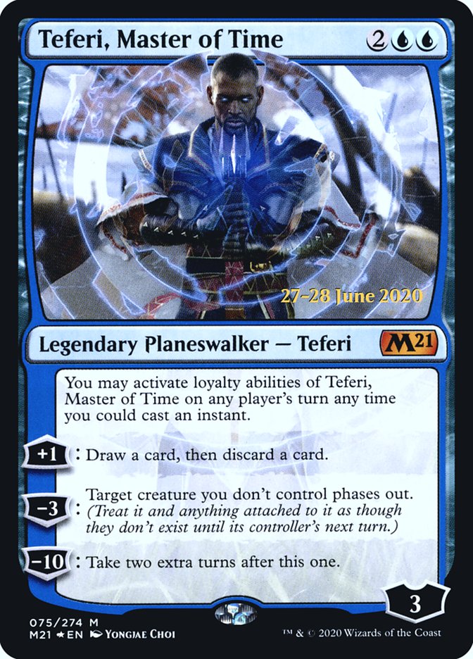 Teferi, Master of Time (75) [Core Set 2021 Prerelease Promos] | L.A. Mood Comics and Games