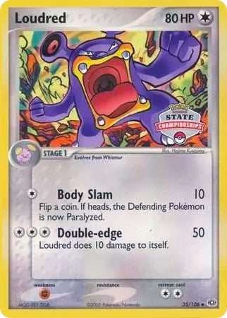 Loudred (35/106) (State Championships) [EX: Emerald] | L.A. Mood Comics and Games