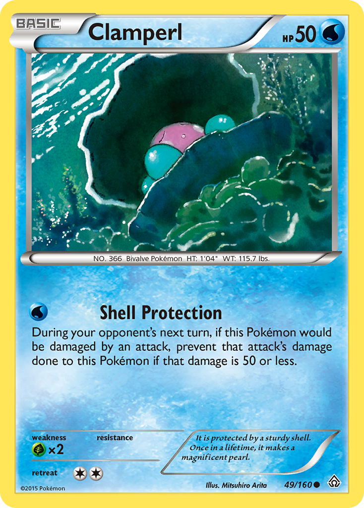 Clamperl (49/160) [XY: Primal Clash] | L.A. Mood Comics and Games