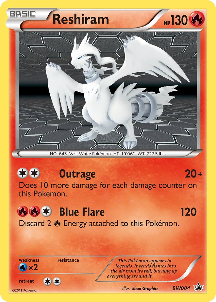 Reshiram (BW004) [Black & White: Black Star Promos] | L.A. Mood Comics and Games