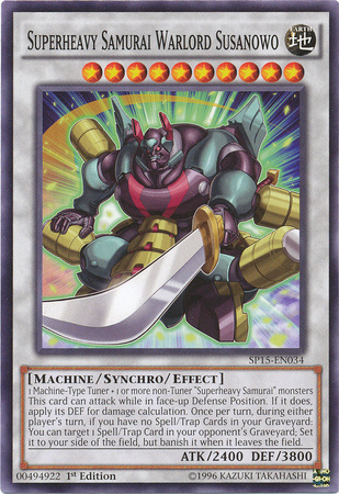 Superheavy Samurai Warlord Susanowo [SP15-EN034] Common | L.A. Mood Comics and Games