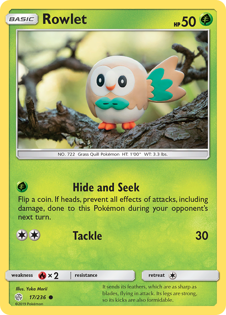 Rowlet (17/236) [Sun & Moon: Cosmic Eclipse] | L.A. Mood Comics and Games