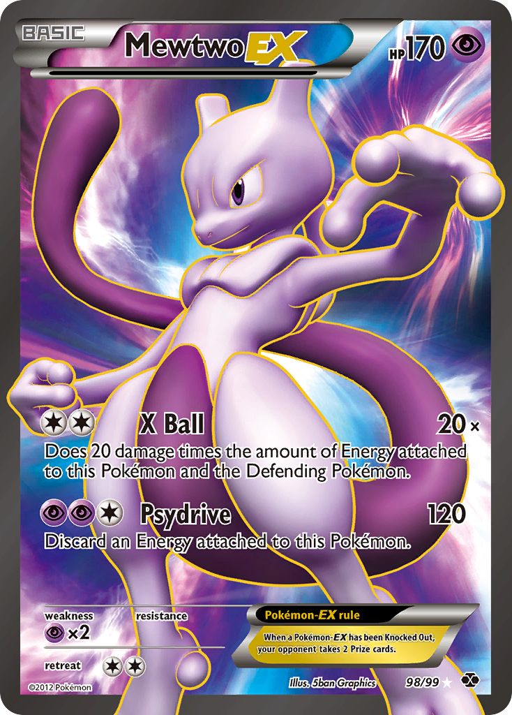 Mewtwo EX (98/99) [Black & White: Next Destinies] | L.A. Mood Comics and Games