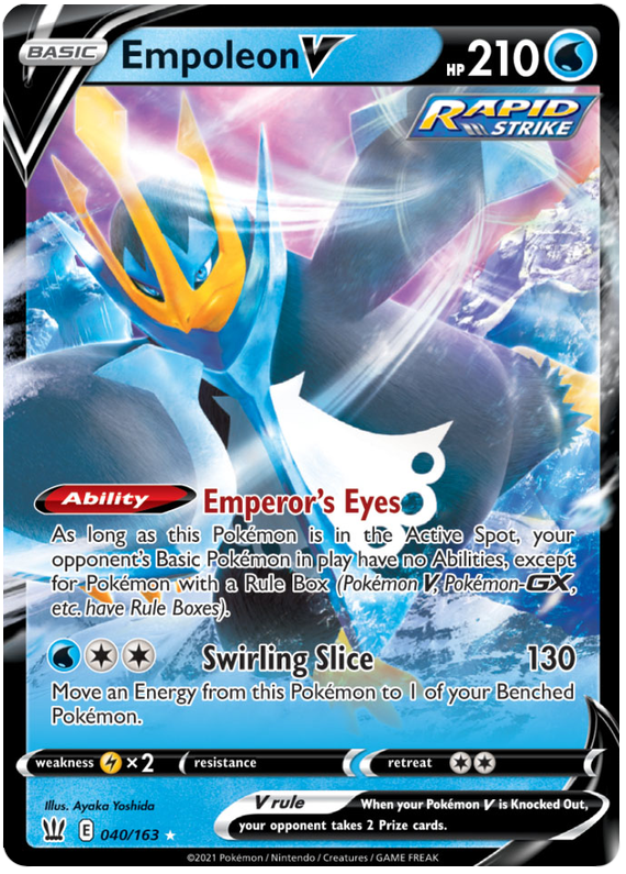 Empoleon V (040/163) [Sword & Shield: Battle Styles] | L.A. Mood Comics and Games