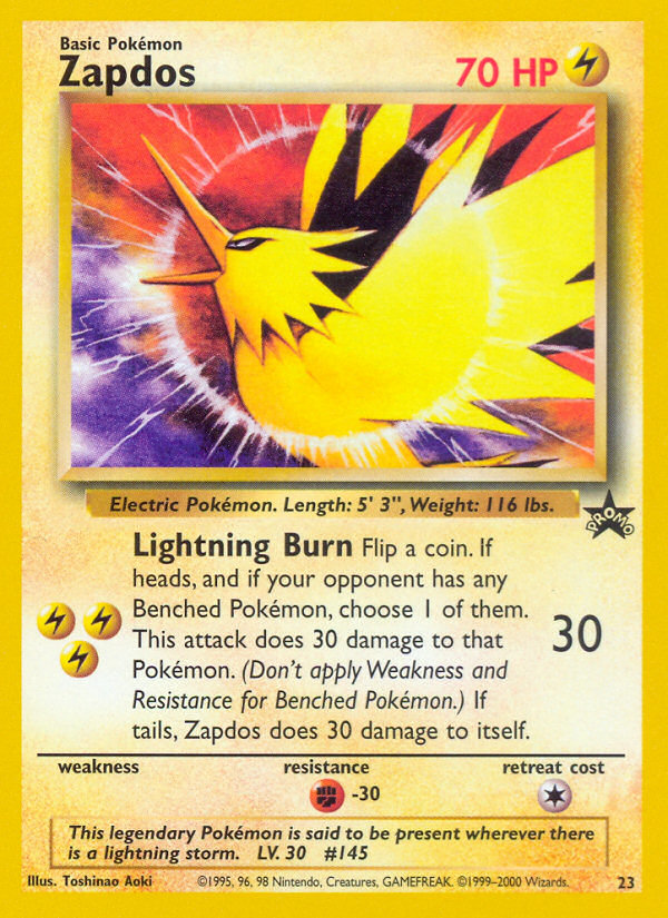 Zapdos (23) [Wizards of the Coast: Black Star Promos] | L.A. Mood Comics and Games