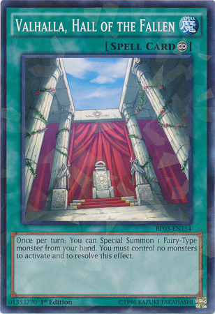 Valhalla, Hall of the Fallen [BP03-EN154] Shatterfoil Rare | L.A. Mood Comics and Games