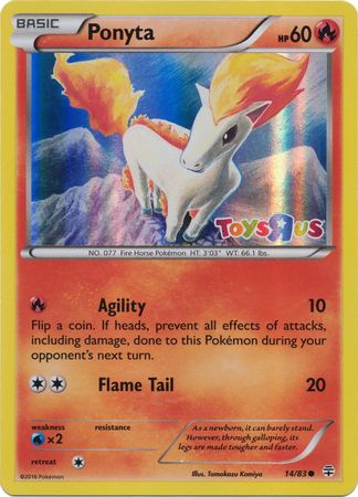 Ponyta (14/83) (Toys R Us Promo) [XY: Generations] | L.A. Mood Comics and Games