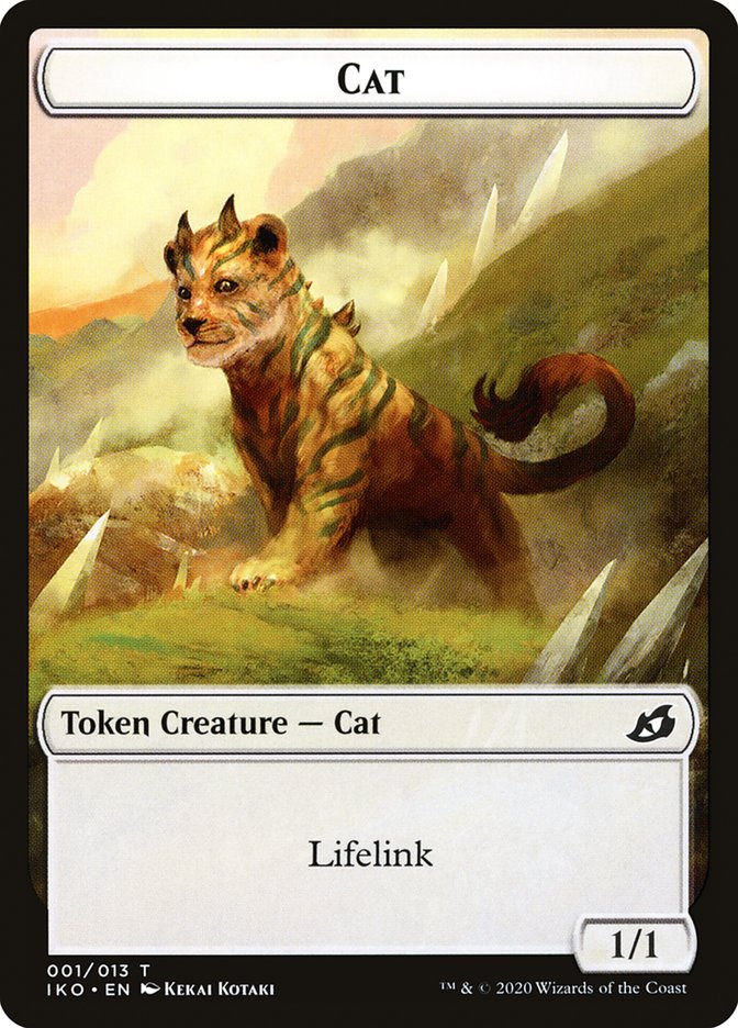 Cat Token [Ikoria: Lair of Behemoths Tokens] | L.A. Mood Comics and Games