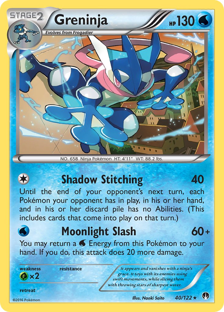Greninja (40/122) (Theme Deck Exclusive) [XY: BREAKpoint] | L.A. Mood Comics and Games