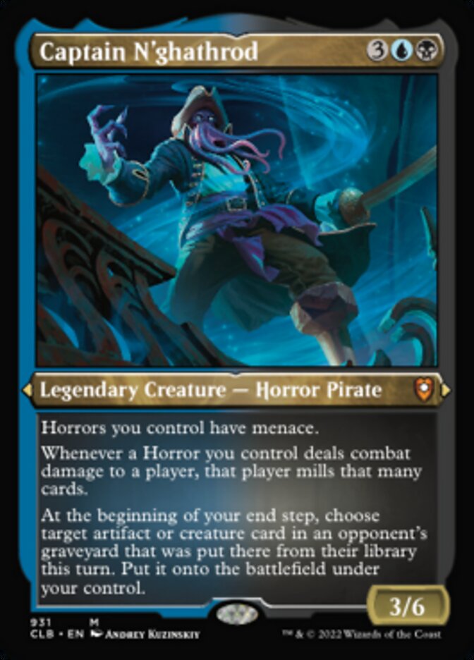 Captain N'ghathrod (Display Commander) (Foil Etched) [Commander Legends: Battle for Baldur's Gate] | L.A. Mood Comics and Games