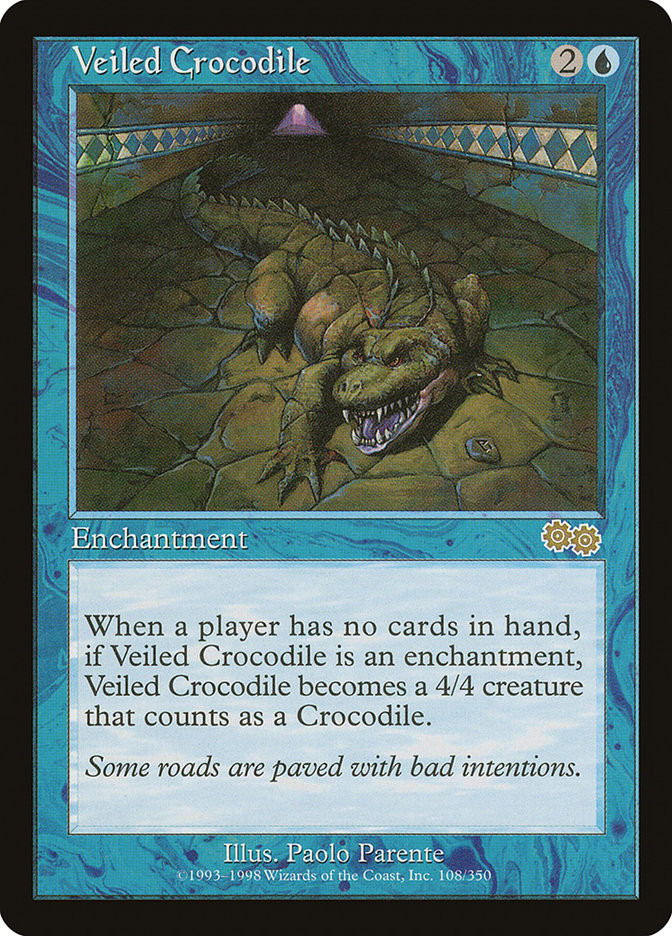 Veiled Crocodile [Urza's Saga] | L.A. Mood Comics and Games