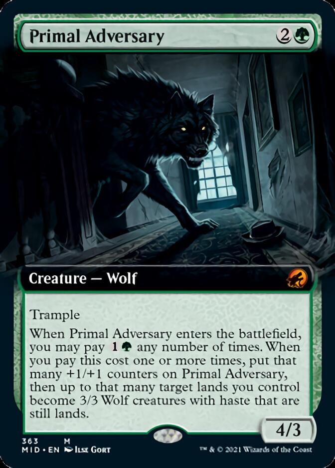 Primal Adversary (Extended Art) [Innistrad: Midnight Hunt] | L.A. Mood Comics and Games