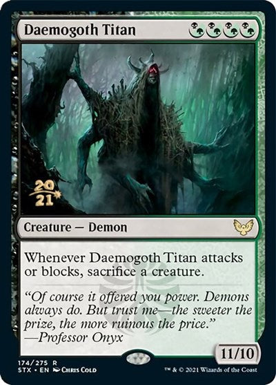 Daemogoth Titan [Strixhaven: School of Mages Prerelease Promos] | L.A. Mood Comics and Games