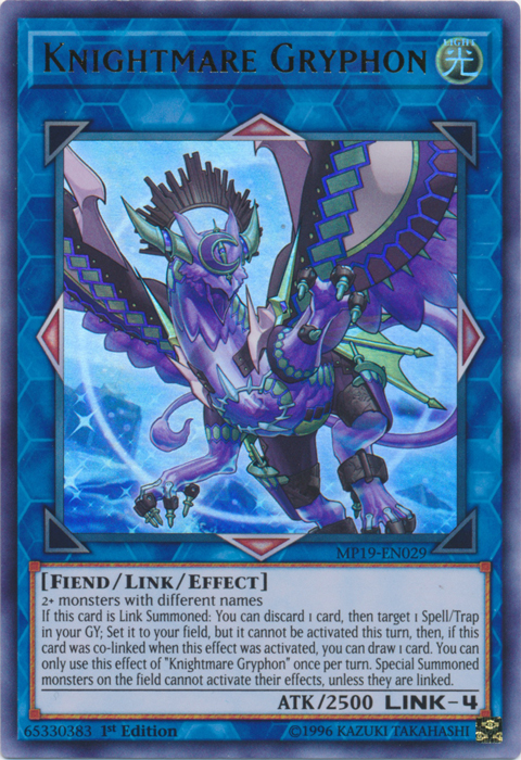 Knightmare Gryphon [MP19-EN029] Ultra Rare | L.A. Mood Comics and Games