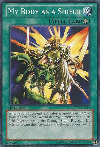 yugioh shield trap card Amazon.com: Yu-Gi-Oh! - D2 (STBL-EN063) - Starstrike Blast - 1st Edition and this monster is attacked instead My Body as a Shield