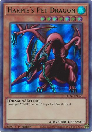 Harpie's Pet Dragon (Green) [LDS2-EN066] Ultra Rare | L.A. Mood Comics and Games