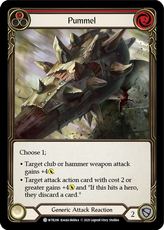 Pummel (Red) [U-WTR206] (Welcome to Rathe Unlimited)  Unlimited Rainbow Foil | L.A. Mood Comics and Games