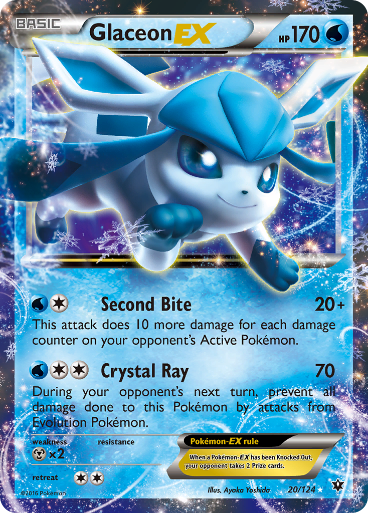 Glaceon EX (20/124) [XY: Fates Collide] | L.A. Mood Comics and Games