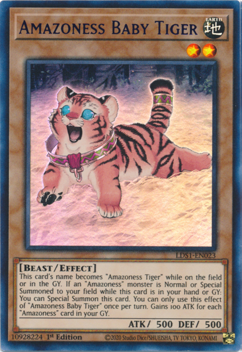 Amazoness Baby Tiger (Purple) [LDS1-EN023] Ultra Rare | L.A. Mood Comics and Games
