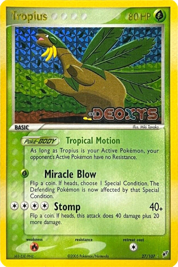 Tropius (27/107) (Stamped) [EX: Deoxys] | L.A. Mood Comics and Games