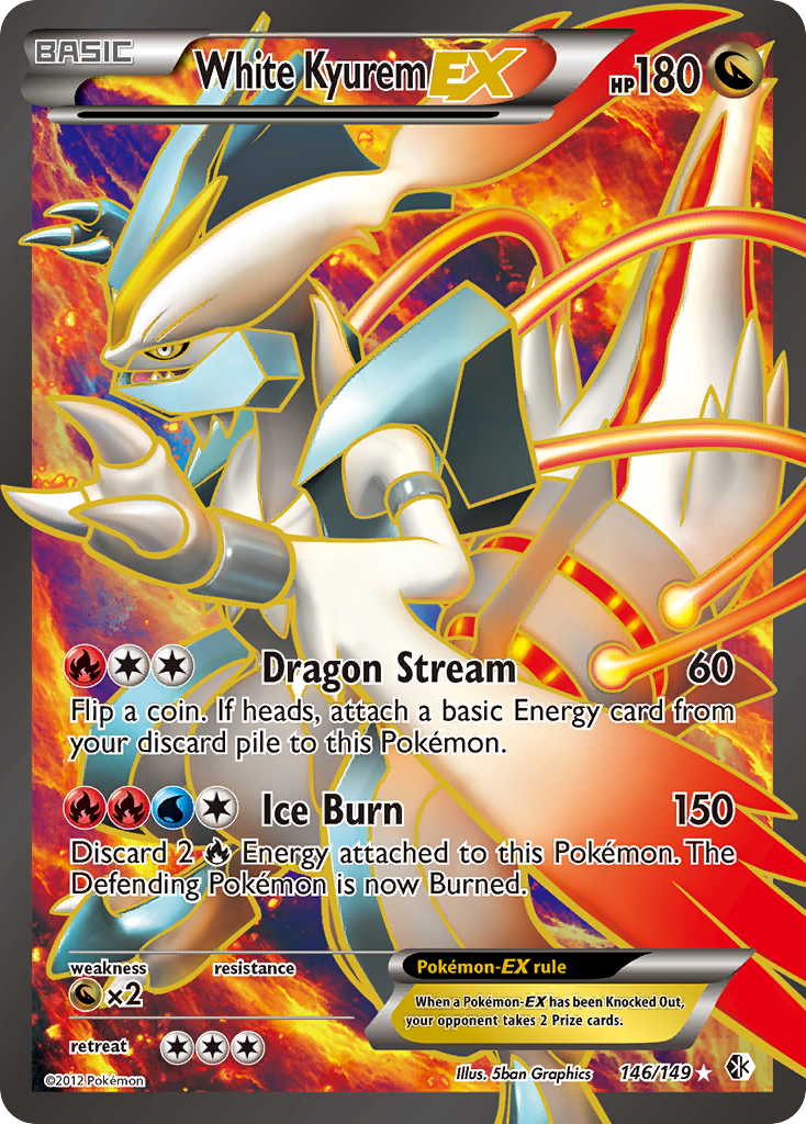 White Kyurem EX (146/149) [Black & White: Boundaries Crossed] | L.A. Mood Comics and Games