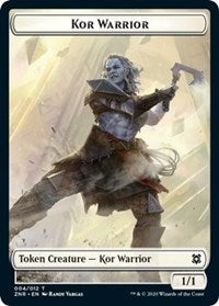 Kor Warrior // Plant Double-Sided Token [Zendikar Rising Tokens] | L.A. Mood Comics and Games