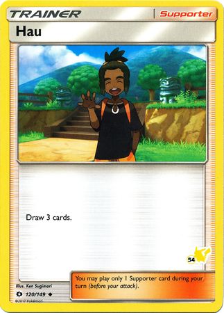 Hau (120/149) (Pikachu Stamp #54) [Battle Academy 2020] | L.A. Mood Comics and Games