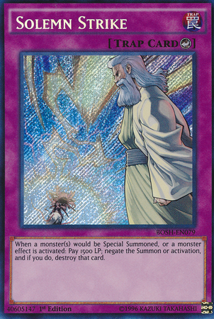 Solemn Strike [BOSH-EN079] Secret Rare | L.A. Mood Comics and Games