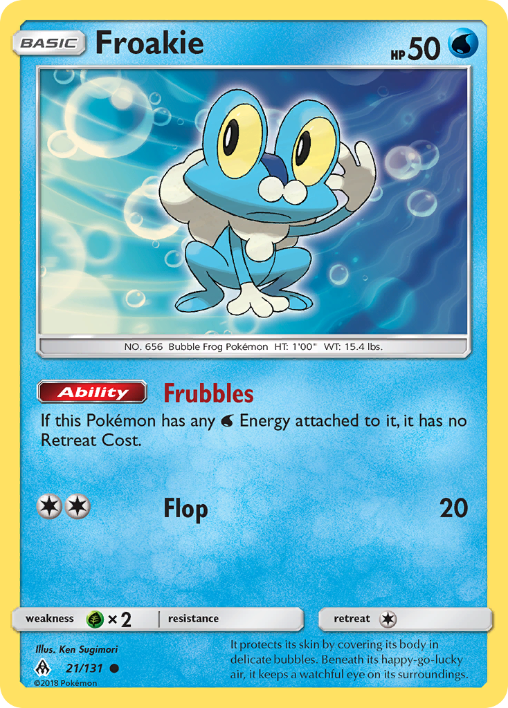 Froakie (21/131) [Sun & Moon: Forbidden Light] | L.A. Mood Comics and Games