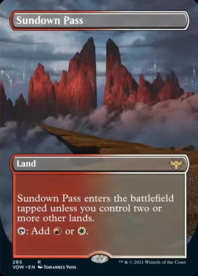 Sundown Pass (Borderless Alternate Art) [Innistrad: Crimson Vow] | L.A. Mood Comics and Games