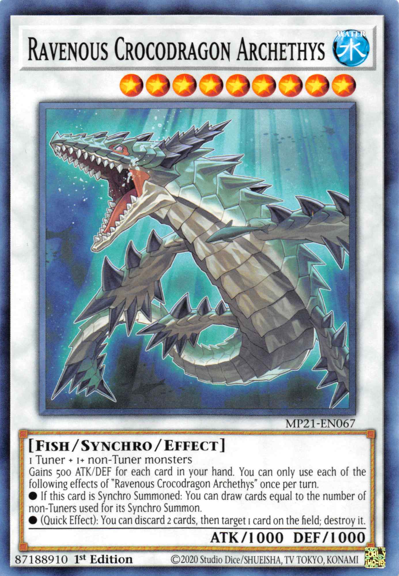 Ravenous Crocodragon Archethys [MP21-EN067] Common | L.A. Mood Comics and Games