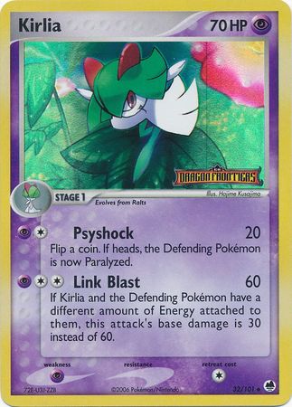 Kirlia (32/101) (Stamped) [EX: Dragon Frontiers] | L.A. Mood Comics and Games