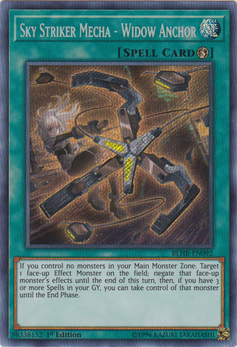 Sky Striker Mecha - Widow Anchor [BLHR-EN092] Secret Rare | L.A. Mood Comics and Games