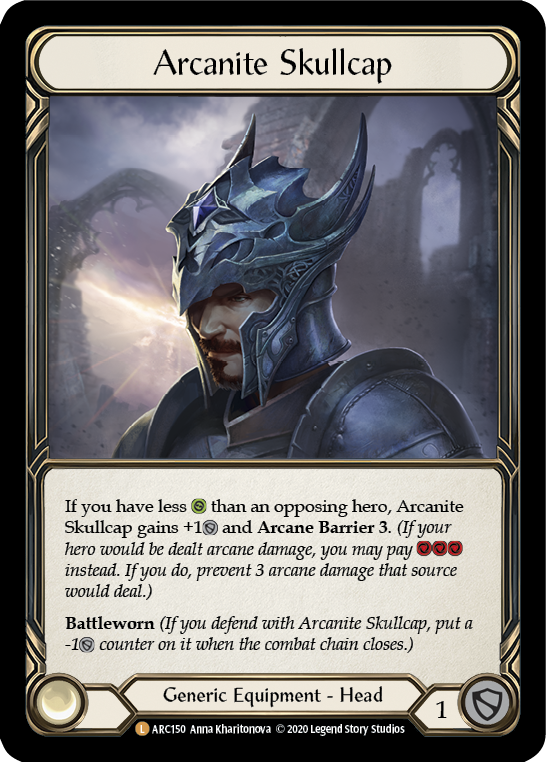 Arcanite Skullcap [U-ARC150] (Arcane Rising Unlimited)  Unlimited Rainbow Foil | L.A. Mood Comics and Games