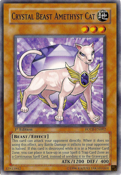 Crystal Beast Amethyst Cat [FOTB-EN002] Common | L.A. Mood Comics and Games