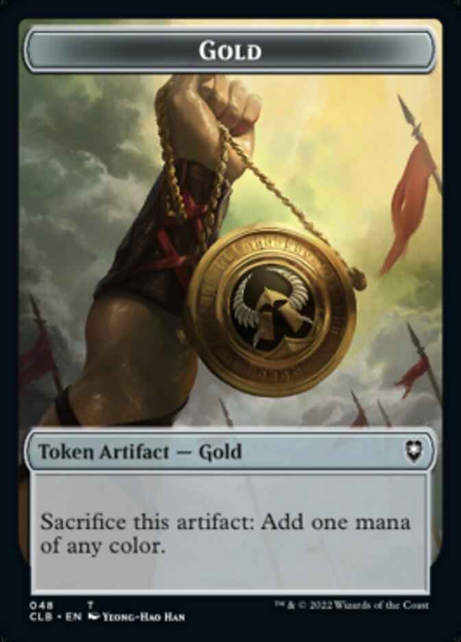 Gold // Dragon Double-Sided Token [Commander Legends: Battle for Baldur's Gate Tokens] | L.A. Mood Comics and Games