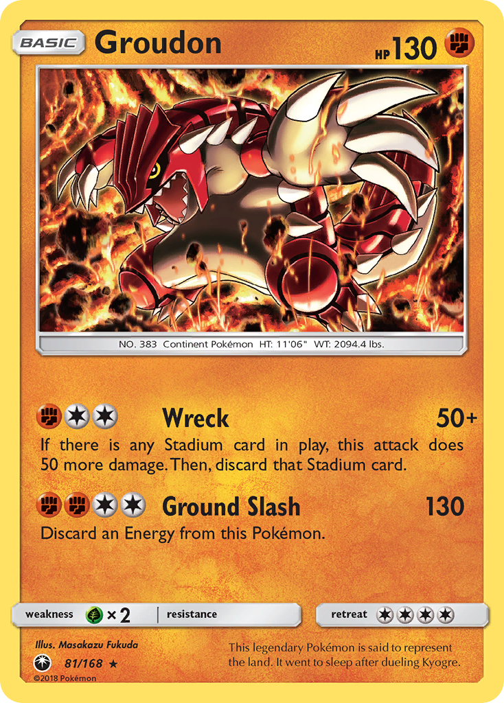 Groudon (81/168) [Sun & Moon: Celestial Storm] | L.A. Mood Comics and Games