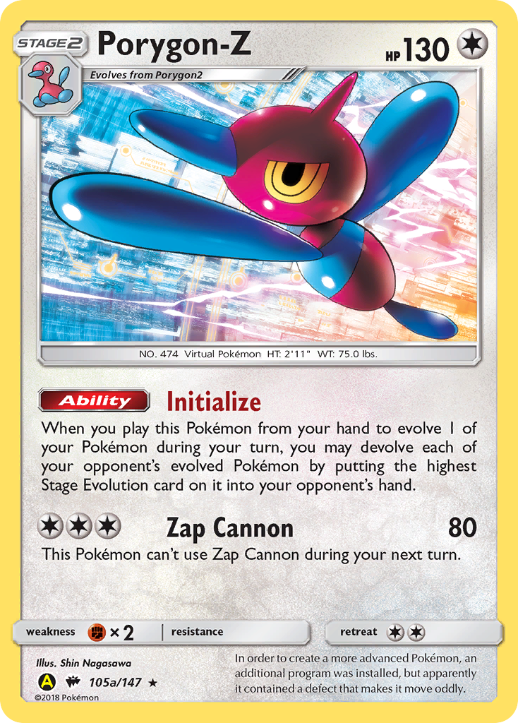 Porygon-Z (105a/147) (Alternate Art Promo) [Sun & Moon: Burning Shadows] | L.A. Mood Comics and Games