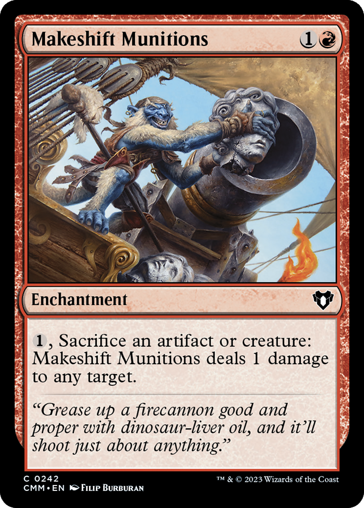 Makeshift Munitions [Commander Masters] | L.A. Mood Comics and Games
