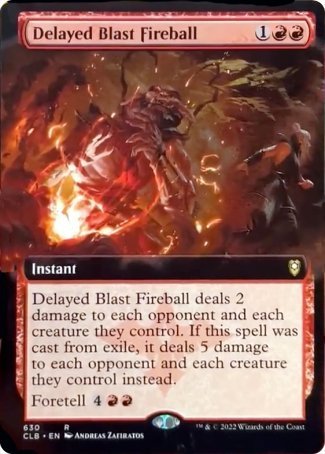Delayed Blast Fireball (Extended Art) [Commander Legends: Battle for Baldur's Gate] | L.A. Mood Comics and Games