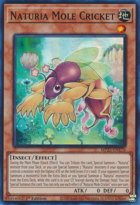 Naturia Mole Cricket [MP23-EN170] Super Rare | L.A. Mood Comics and Games