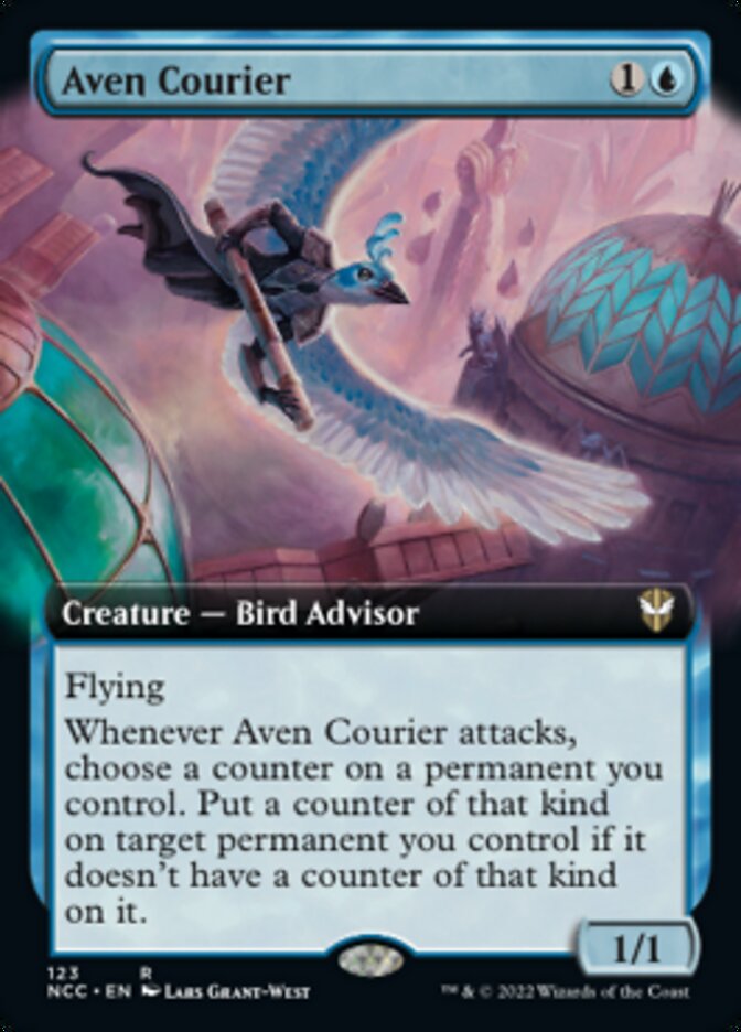 Aven Courier (Extended Art) [Streets of New Capenna Commander] | L.A. Mood Comics and Games